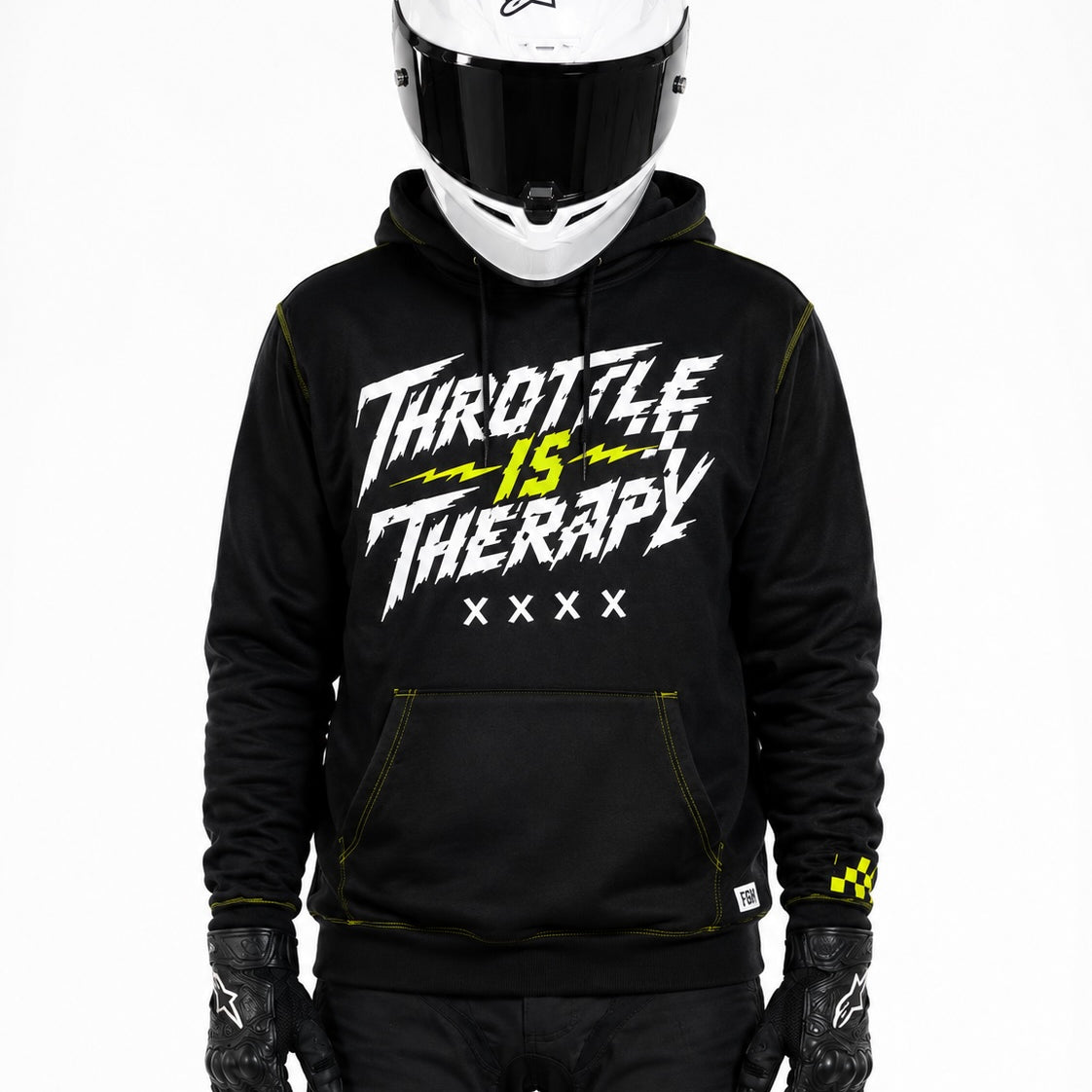 Throttle Is Therapy Hoodie - Black